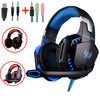 G2000 G9000 Gaming Headsets Big Headphones with Light Mic Stereo Earphones Deep Bass for PC Computer Gamer Laptop PS4 New X-BOX